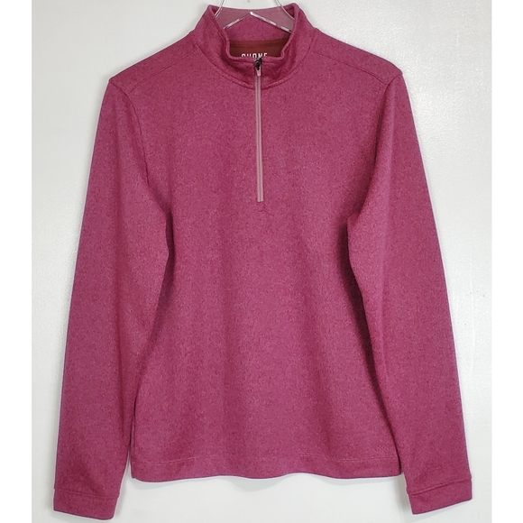 NWT Rhone commuter 1/4 zip long sleeve knit pullover sweater new maroon marle - Picture 1 of 11
